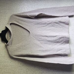 Zara beige sexy cut out sweater